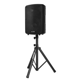 Professional PA System, 800W Powered, Sound System Set with 6 Channel Mixer, Dual Speakers, Wireless Bluetooth, Microphone, Compact Stands