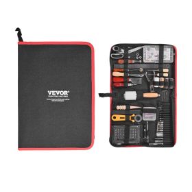 Leather Working Tools Kit, 61 PCS Leather Craft Tools with Portable Canvas Storage Bag, Engraving Punching Sewing Stamping Sanding Tools