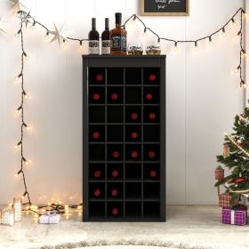 Black color modular 32 wine bar cabinet Buffet Cabinet