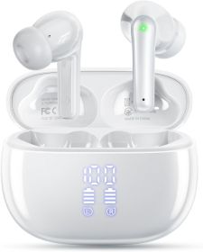 Wireless Earbuds, Bluetooth 5.3 Ear Buds, Headphones with Clear Stereo Sound, 40H Playtime with LED Digital Display