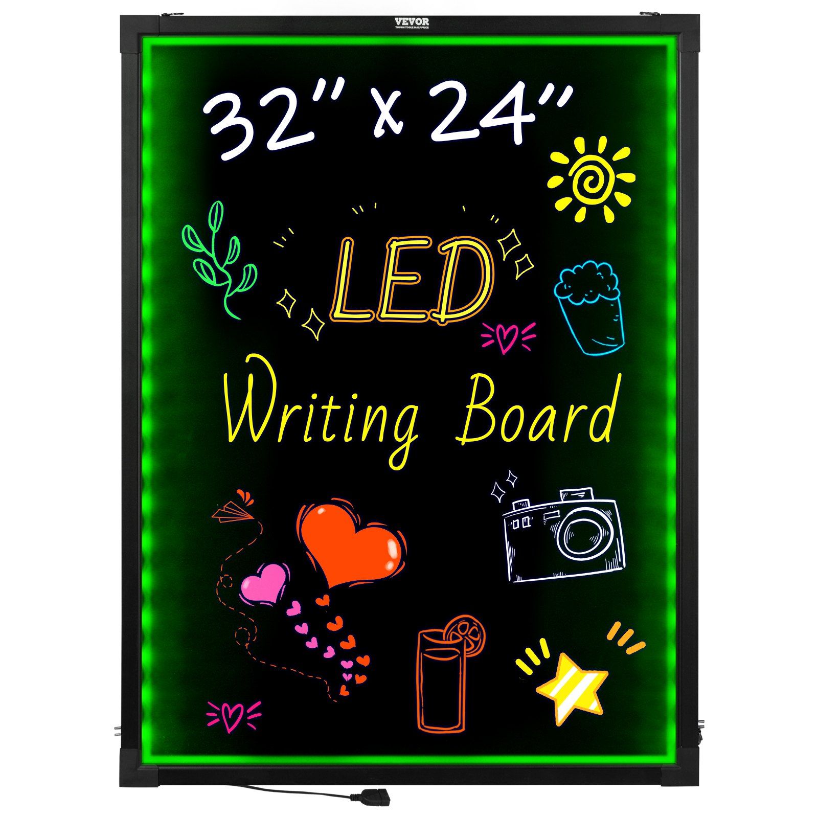 Text Light Board LED Message Writing Board, 32