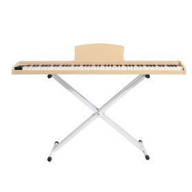 GPP-107 88 Key Full Size Semi-Weighted Standard Keyboards Wooden Digital Piano with Stand, MIDI Bluetooth, Triple Pedals
