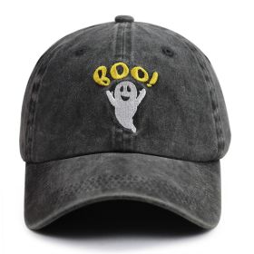 2pcs Cute Spooky BOO Cap For Women Men, Adjustable Embroidered Wash Cotton Baseball Cap (Option: 1PCS)