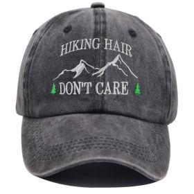 2pcs Camper Accessories Hiking Hair Hats Mountain Trees For Women Men, Adjustable Embroidered Wash Cotton Baseball Cap (Option: 1PCS)