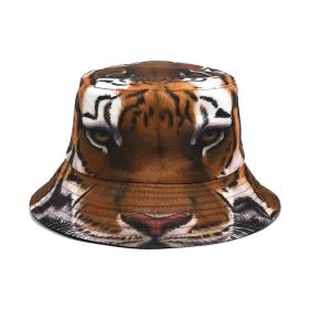 Positioning Tiger Pattern Bucket Hat European And American Outdoor (Option: Khaki Tiger-M)
