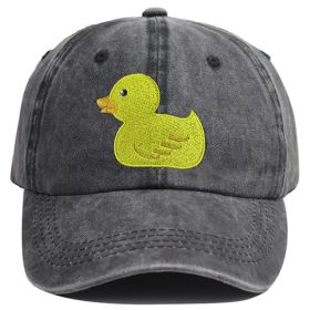 2pcs Funny Duck Gifts For Women Men, Duck Hunting Hat, Funny Animal Duck Lovers Embroidered Adjustable Baseball Cap Birthday (Option: 1PCS)