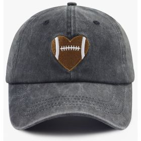 2pcs Football Gifts For Women Men Football Heart Baseball Cap (Option: 1PCS)