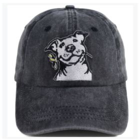 2pcs Dog Lover Gifts For Women Men, French Hat, Denim Adjustable Embroidered Dog Dad Baseball Cap (Option: 1PCS)
