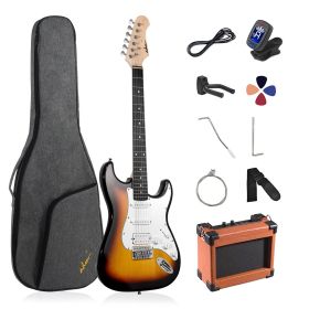 ADM Full Size 39 inch Electric Guitar Package (Color: sunburst)